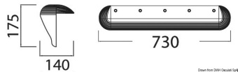 Osculati 33.519.33 - Marina And Pile Fender White 730 mm