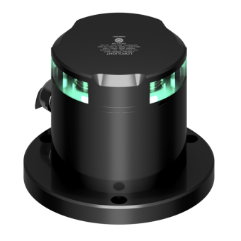 Lopolight 200-015G2-PRO-I - Navigation Light 2NM 360° Green, Black Anodized