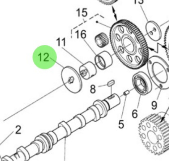 Nanni Diesel 970314847 - Camshaft Gear Collar for N4 Series Engines