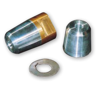 Allpa Propeller Shaft Stainless Steel AISI 329, Ø20x1000mm With Cap Nut / Zinc Anode / Key, Taper 1:10