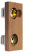Foresti & Suardi Push Button Catch Flush Mounted Ø 2.5 cm Brass