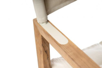 ARC Marine Director's Chair The Square Teak Linen