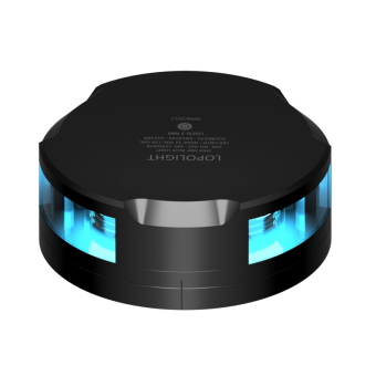 Lopolight 201-022S-FB-B 6M - Navigation Light 4NM 360° Blue/Strobe W/FB Base 6M Cable Black