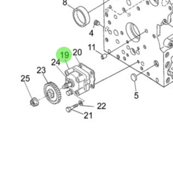 Nanni Diesel 970301913 - Complete Oil Pump for 4.190HE Series Engines