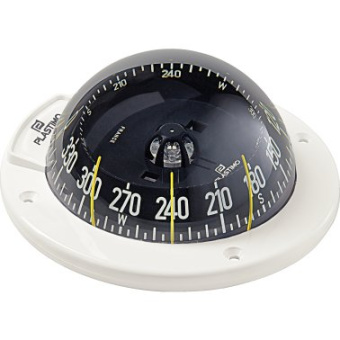 Plastimo 64763 - White Compass Olympic 100, Black Conical Card, Flush mounted, Zone ABC (Worldwide)