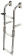 Osculati 49.573.03 - Foldable Ladder AISI316 Extra Narrow 3 Steps