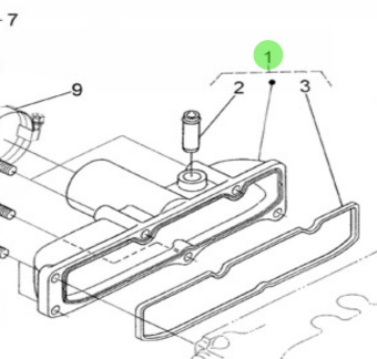 Nanni Diesel 970314266 - Inlet Manifold Assembly for N3.30 Engines