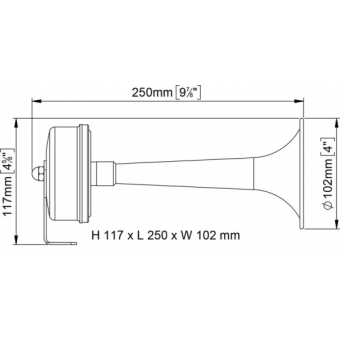 Marco Electromagnetic Horn 12V