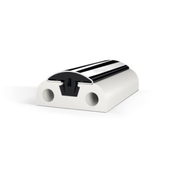 Tessilmare PVC Base 40 mm For Binox 25 mm Without Lip - 24m - White