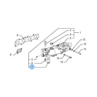 Vetus VFP01368 - Pipe for Exhaust Manifold