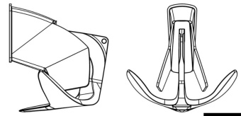 Osculati 01.120.07 - Trefoil Anchor 7.5 kg With Anti-Water Plate