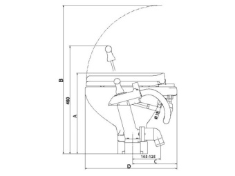 Talamex Manual Toilet Standard Turn2Lock