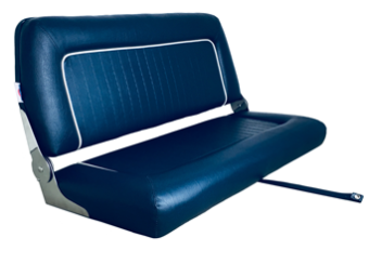 Allpa Folding Bench 'Coach De Luxe Twin', Navy; Dim. 51x94x44cm