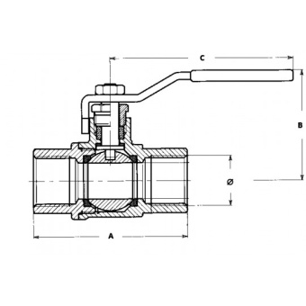 Brass Ball Valve 3/8"