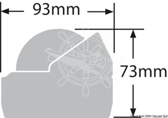 Osculati 25.081.13 - RITCHIE Explorer Extern. Compass 2"3/4 Grey/Blue