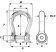 Wichard 1345 - Self-locking Allen Head Pin Bow Shackle Stainless Steel 10 mm