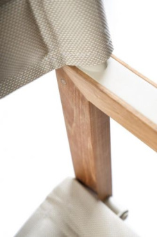 ARC Marine Director's Chair The Square Teak Linen