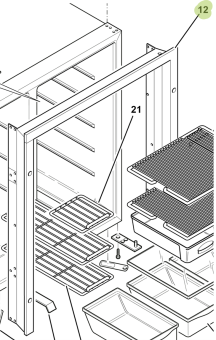 Isotherm SGB00104AA - 3-Side Flush Mounting Fixing Frame for Cruise CR200 Inox Fridge/Freezer