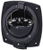 Ritchie Compass Model 'Helmsman HV-76', 12v, Bulkhead Mount Compass, Dial Ø93,5mm/5°, Black