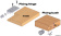 Osculati 38.397.01 - Left + right brass needle hinge cm 35 x 60