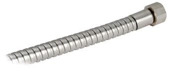 Osculati Classic Evo Chromed Door Bulkhead Mounting Boat Shower with Mizar Chromed Brass Push-Button Shower Head Ø95 mm with Net PVC Hose 4 meter - 15.250.10