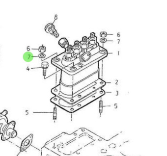 Nanni Diesel 970307373 - Injection Pump Lock Plate Assembly