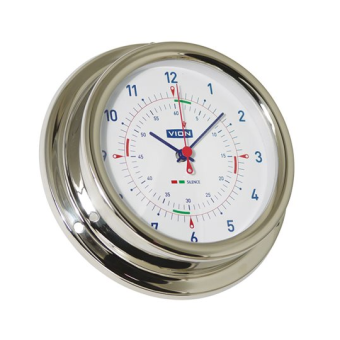 Foresti & Suardi Stainless Steel Clock With Silence Zone Ø 127 mm