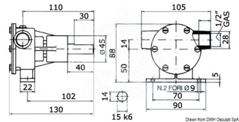 Osculati 16.016.00 - Nauco PM16 Pump 1/2"