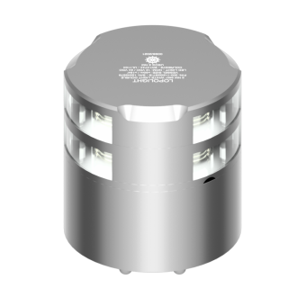 Lopolight 201-012ST-CD - Navigation Light 2NM 360° White, Double, Silver W/Conn & Alu-Base CD