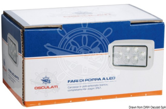 Osculati 13.263.01 - Stern LED Light Semi-Recess Version