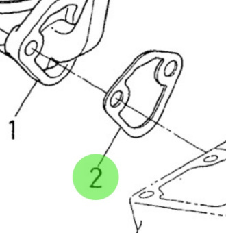 Nanni Diesel 970142512 - Fuel Pump Gasket for Feed Pump and Fuel Filter Assemblies