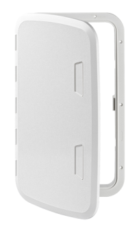 Allpa Plastic Hatch, 525x275mm, 180°, White