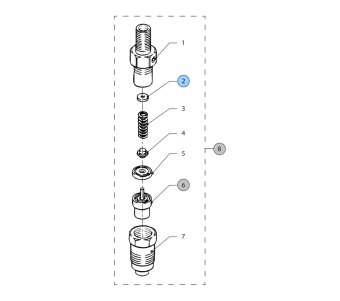 Vetus STM1384 - Shim 1.55 for Nozzle Holder