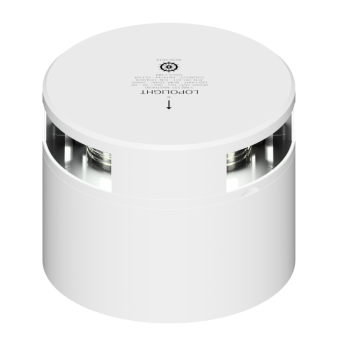 Lopolight 201-011KL-WH - Navigation Light 3NM 225° White, Masthead, White Ceramic Coated