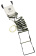 Osculati 49.522.30 - 11-Steps Emergency Ladder 3300x250 mm White ISO 15085