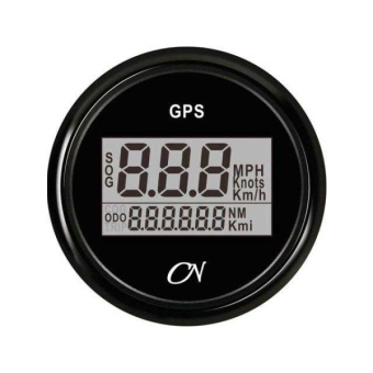 GPS Speedometer - Black Dial, Black Bezel, Scale 0 - 9900, Ø57 mm