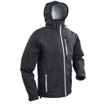 Plastimo 66030 - Softshell Hooded Jacket, Man, Black. Size S
