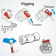 Clamcleat CL806 Jiffy Ties with 5 mm Rope, 6 pcs Clamcleat CL806 Jiffy Ties with 5 mm Rope, 6 pcs