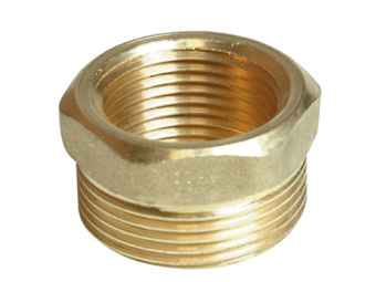Brass Reducing Ring 1/2" x 1" – Female/Male