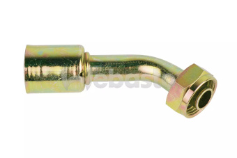 Webasto 6280112FG449A - Crimp Fitting Female 5/8 Inch 45 Degrees Rotalock 1 Inch 14uns 2B (Previous: 80112FG449)