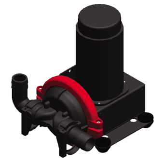 Johnson Pump 10-13350-04 - Viking Power 16 Bilge/Grey Water Pump - 24V/1.2A, 19 l/min, Connection 1" & 3/4" Hose, 1/2" BSP