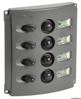 Osculati 14.850.04 - Electric Panel W/Automatic Fuses And Double LED