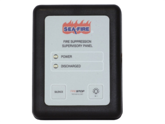 SeaFire 131-400 - Fire Extinguishing Monitoring Panel, Rectangular
