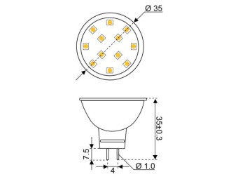 Talamex LED 12 10-30V GU4