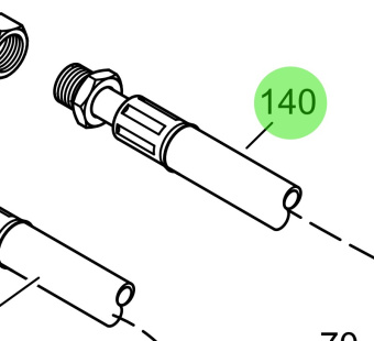 Steyr 2178906-0 - Cylinder Oil Cooler Hose for Steyr Engine Applications
