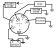Sierra MP41000 - Ignition Switch, 3 Magneto, Off-Run-Start, Max Wall Thickness 16mm, 6-Terminals