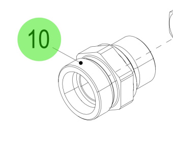 Steyr 704843 - Screw-In Adapter Fitting for SE164E40 and SE144E38 Engines