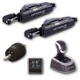 SeaStar Set E-actuator Joystick 360° Yamaha Outboard Motor for 2 Engines & 1 Steering Position Inc. Sea Station & Seaways