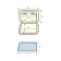 Nuova Rade 196301 - Top Line Hatch W/Lock, White, 315x440mm