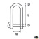 Trem M1208064 - Shackle With Snap Fastener Diameter 8 mm Trem M1208064 - Shackle With Snap Fastener Diameter 8 mm